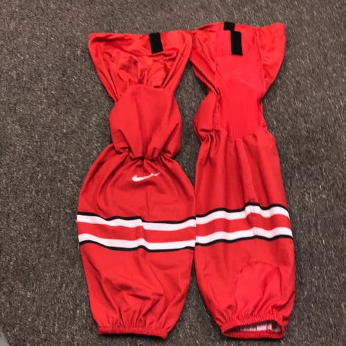 OHIO STATE USED RED GAME SOCKS - REGULAR - 28”