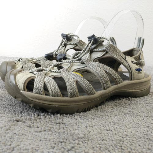 Keen Whisper Womens Size 8 Sandals Brown Bungee Cord Waterproof Shoes