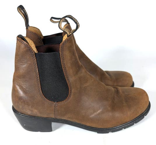 Blundstone Womens Brown Leather Chelsea Ankle Boots Size: 10