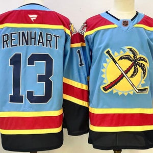 Florida Panthers Sam Reinhart Ice Hockey Jersey 13 size 56 Throwback Vintage