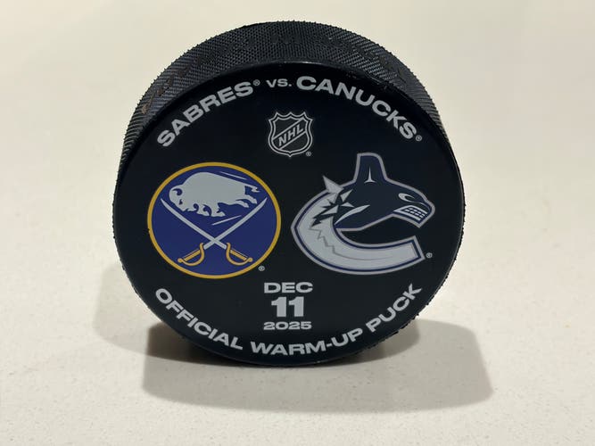 Sabres Vs Canucks Warm Up Puck Dec 11 2025 “Quinn Hughes Last Game As A Canuck”