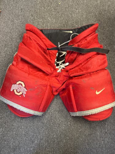 USED OHIO STATE NIKE GOALIE PANTS - SMALL