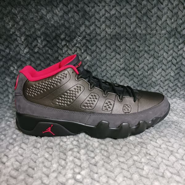 Nike Air Jordan 9 Low Men\'s Golf Sneakers Black True Red FJ5934 002 Size 9.5 Air Jordan 9 G Golf Shoes FJ5934-002, Black/True Red/Dark  main image 3