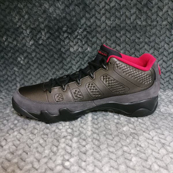 Nike Air Jordan 9 Low Men's Golf Sneakers Black True Red FJ5934