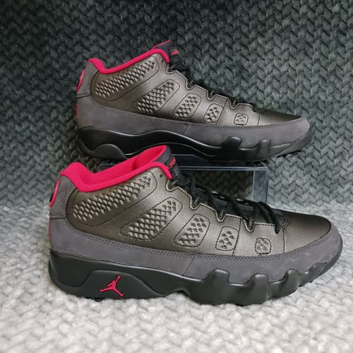 Nike Air Jordan 9 Low Men's Golf Sneakers Black True Red FJ5934 002 Size 10.5