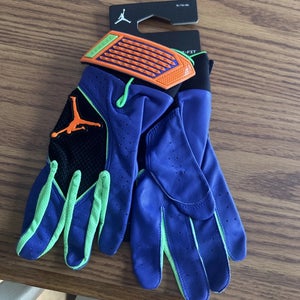 NEW Nike Jordan Fly Elite Batting Gloves Adult Large “Halloween Exclusive”