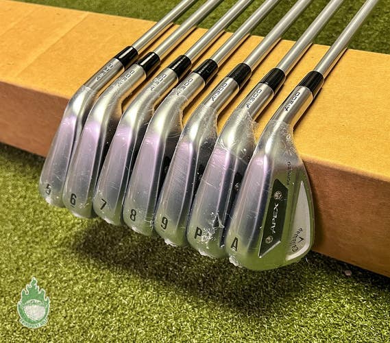 New RH Callaway APEX Ai300 Forged Irons 5-PW/AW 6.0 110g Stiff Steel Golf Set