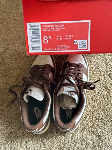 Brown Women's Size M 7.5 (W 8.5) Nike Dunk Low Shoes (New)