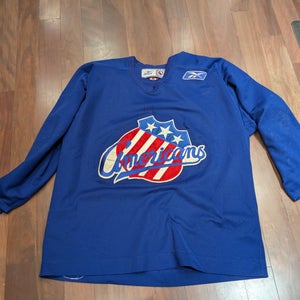 Rochester Americans Amerks Team issued Hockey goalie Jersey (Used)