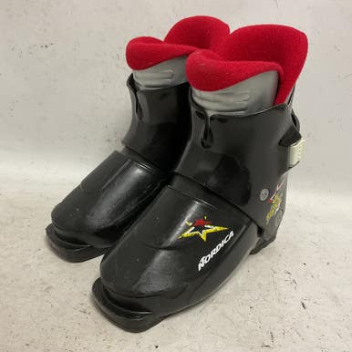 Used Nordica 0.1 SUPER Boys DH Ski Boot Black 205 MP - J01 11855-S000196829