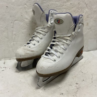 Used Riedell SOFT BOOT Girls Softboot Skate White Junior 02 11855-S000196802
