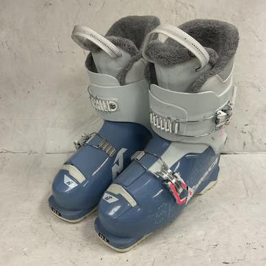 Used Nordica SPEED MACHINE 2 Girls DH Ski Boot Carolina Blue 235 MP - J05.5 - W06.5 11855-S000196792
