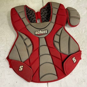 Used Schutt SCORPION Catchers Chest Protector Red Adult 11855-S000196785