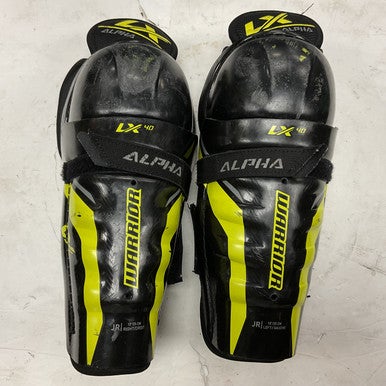 Used Warrior LX 40 Junior Shin Guards Black 10" 11855-S000196763