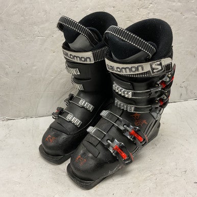 Used Salomon X3-60T Boys DH Ski Boot Black 230 MP - J05 - W06 11855-S000196760