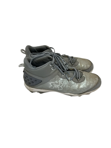 Used Under Armour Harper Mens 10.5 BB/SB Cleats Grey 11692-S000145015