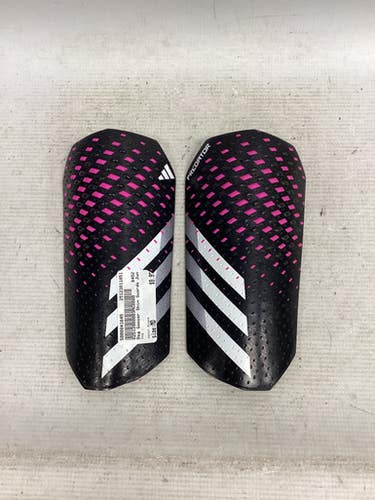 Used Adidas PREDATOR Soccer Shin Guards Junior Pink And Black LG 11851-S000041644