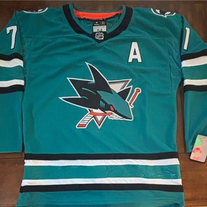 San Jose Sharks Macklin Celebrini Adult XL (54) Blue #71 NWT