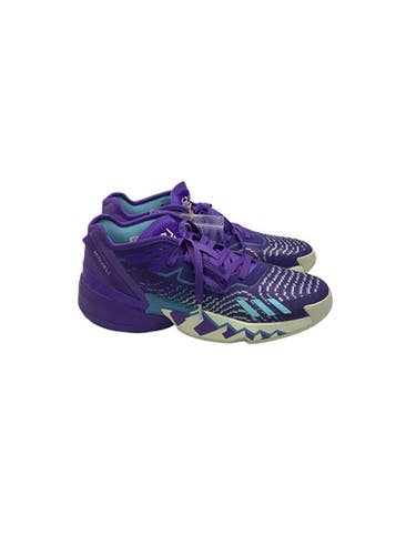 Used Adidas D.O.N. ISSUE 4 Basketball Shoes M Purple And White Senior 11.5 11347-S000261504