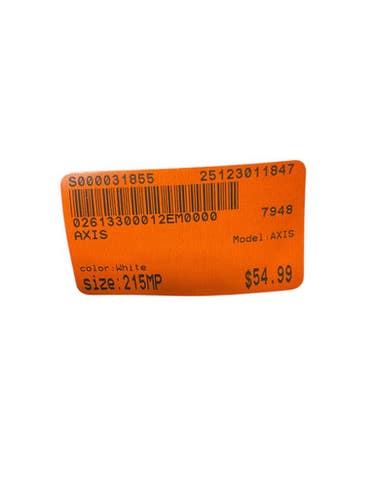 Used AXIS Boys DH Ski Boot White 215 MP - J03 11847-S000031855