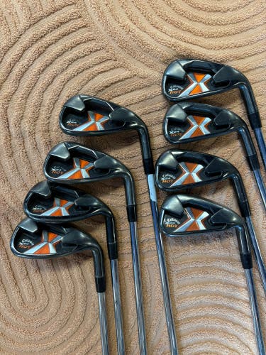Callaway X24 Hot Iron Set RH (4-9, PW, AW) | Callaway Uniflex Shaft (Used)
