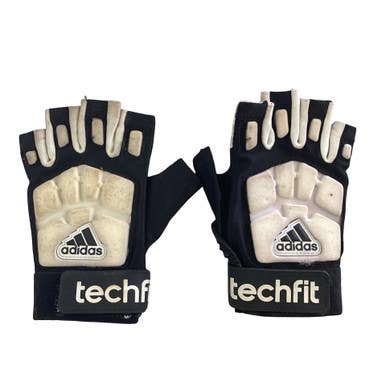 Used Adidas TECHFIT GLOVES FB Gloves Black And White MD 11760-S000085724
