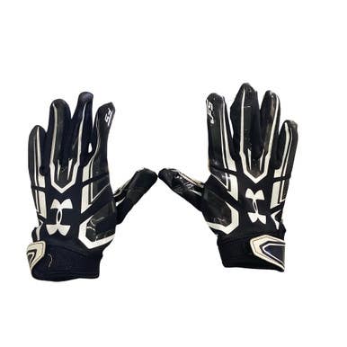 Used Under Armour FOOTBALL GLOVES FB Gloves Black SM 11760-S000085717