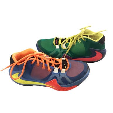 Used Nike Basketball Shoes M Green And Royal Blue Senior 8 11760-S000085714