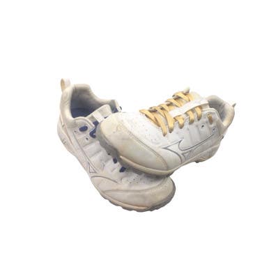 Used Mizuno TURF CLEATS BB/SB Cleats White Youth 06.5 11760-S000085695