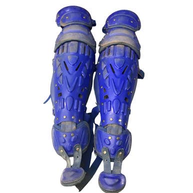 Used Rawlings LEG GUARDS Catchers Leg Guards Royal Blue Adult 11760-S000085676