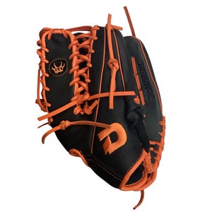 Used Demarini INSANE BB/SB Glove RH Throw Black And Orange 12 1/2" 11760-S000085640