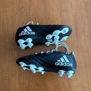 Black Unisex Size M 1.0 (W 2.0) Adidas Cleats (New)