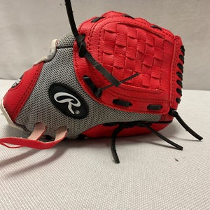 Used Rawlings PL10SS BB/SB Glove RH Throw Red 10" 11490-S000267794
