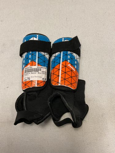 Used Franklin Soccer Shin Guards Youth Royal Blue And Orange Youth 11490-S000267783