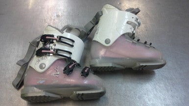 Used Dalbello GAIA Girls DH Ski Boot White 225 MP - J04.5 - W5.5 11339-S000197491