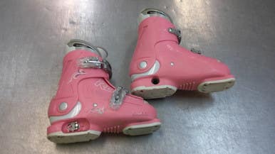 Used Roces 6 IN 1 PIK Girls DH Ski Boot Pink 215 MP - J03 11339-S000197489