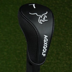 AGXGOLF 7 FAIRWAY WOOD 7W HEADCOVER SOCK BLACK ~ LOOK!!