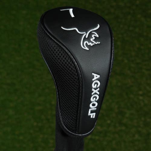 AGXGOLF 7 FAIRWAY WOOD 7W HEADCOVER SOCK BLACK ~ LOOK!!