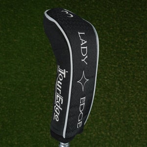 TOUR EDGE LADY EDGE 3 FAIRWAY WOOD 3W HEADCOVER WOMEN'S BLACK / WHITE ~ LOOK!!