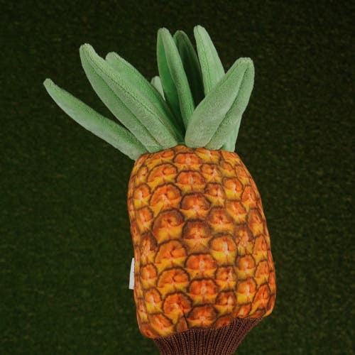 DAPHNE PINEAPPLE DRIVER HEADCOVER  SOCK ORANGE / BROWN / GREEN ~ LOOK!!