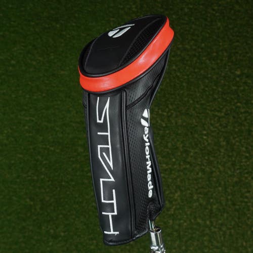 TAYLORMADE STEALTH FAIRWAY WOOD HEADCOVER BLACK / RED CHANGEABLE #'S ~ LOOK!!