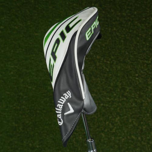 CALLAWAY EPIC FAIRWAY WOOD HEADCOVER WHITE / GRAY / GREEN CHANGEABLE #'S ~ LOOK!