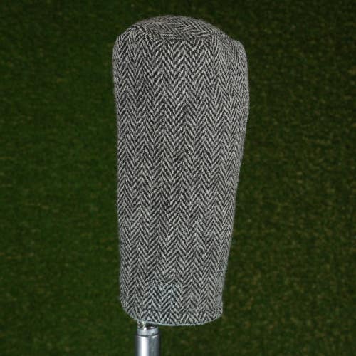 SEAMUS GOLF CHARCOAL TWEED FAIRWAY WOOD HEADCOVER GRAY / BLACK ~ LOOK!!