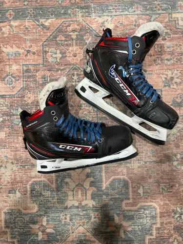 Senior CCM Jetspeed FT2 Hockey Goalie Skates Extra Wide Width 9.5 (Used)