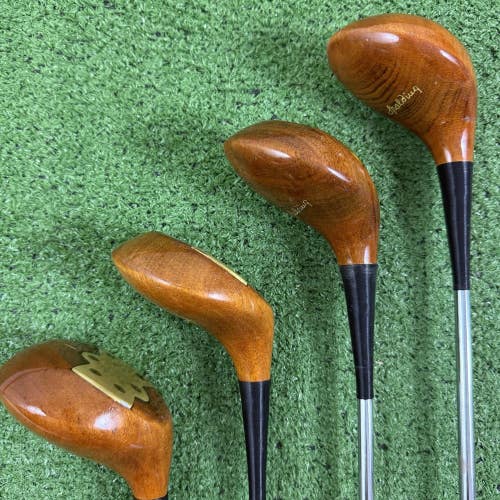 Vintage Spalding Top Flite Wood Set Tournament Model 1 2 3 4 Dynamic Stiff Flex