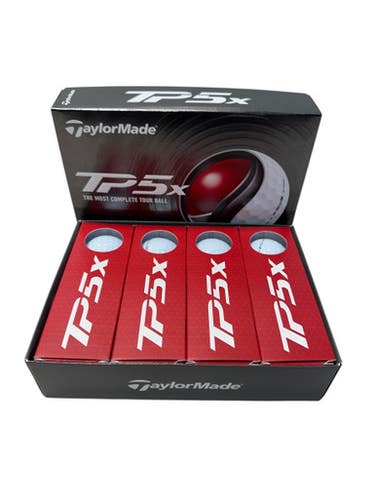 New Taylormade TP5X 12 Pack - Golf Balls White 11835-S000202513
