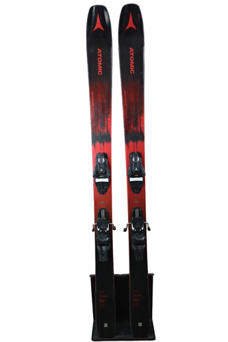 USED 2024 Atomic Maverick 95 Ti Skis w/ Strive 13 Bindings
