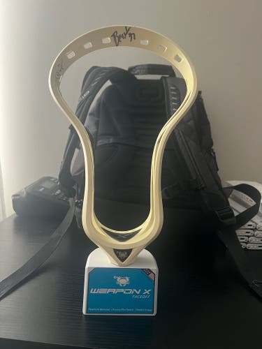 Autographed ECD Weapon X Lacrosse Head – Faceoff Legends (New)