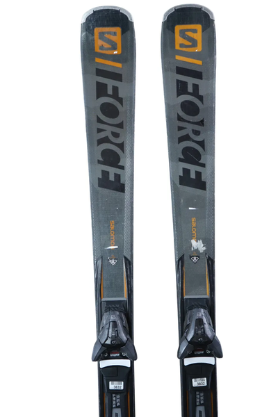 USED 2021 Salomon S/Force 8 Skis w/ Salomon Z12 GW Bindings