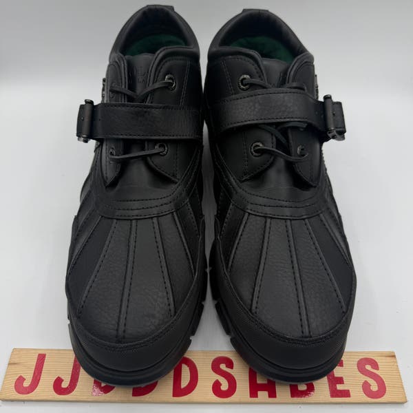 Polo Ralph Lauren Dover III Black Leather Lace Up Buckle  display picture 2